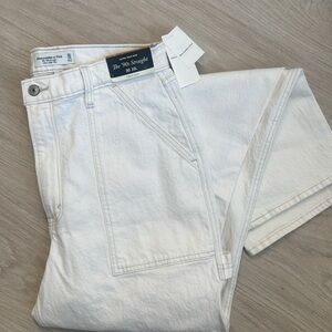 Abercrombie & Fitch Women's High Rise Jeans - White